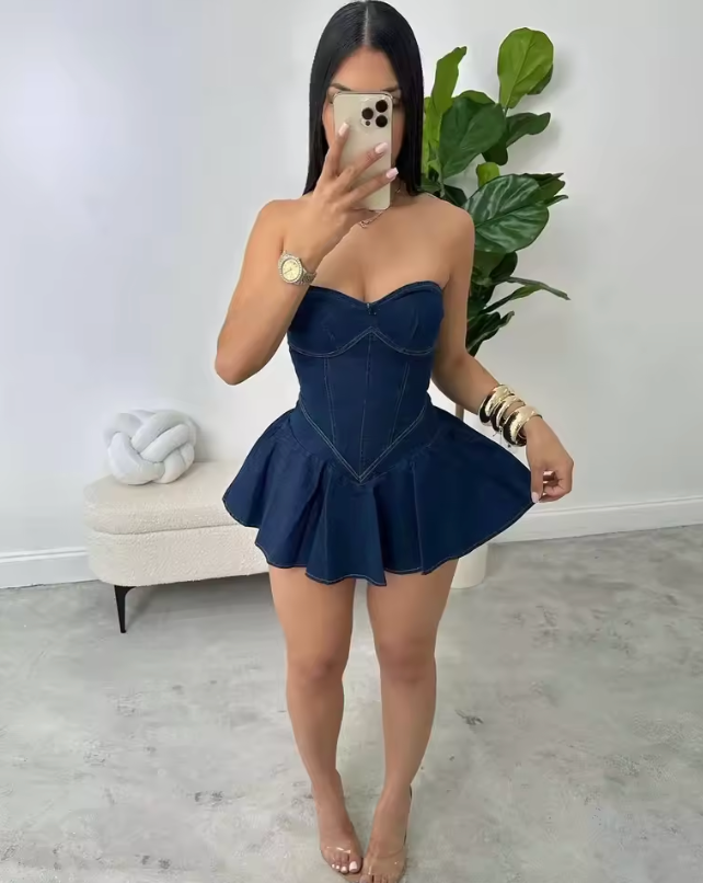 Robe en jean